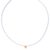 甜美愛心珍珠頸鍊