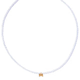 蝴蝶結領帶珍珠頸鍊