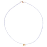 蝴蝶結領帶珍珠頸鍊