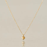 18K金典雅愛心項鍊