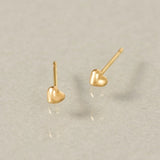 18K金典雅愛心耳環