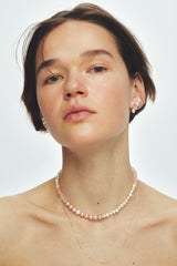 蜜桃光珍珠項鍊