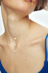 柔光珍珠Y字項鍊