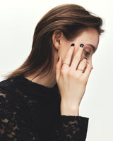 18K金靜謐之心耳環(單支)