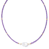 可愛粉紫夢幻頸鍊