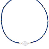 深邃海藍夢幻頸鍊