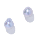 自然有機煙燻珍珠耳環