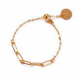 長方形鍊條奢華鍊戒