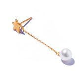 精緻星芒珍珠耳環