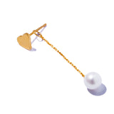 甜美愛心珍珠耳環