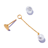 甜美愛心珍珠耳環