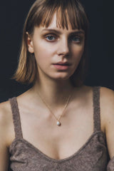 淚珠造型珍珠項鍊 - lesbonbon Taiwan