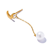 浪漫月光珍珠耳環