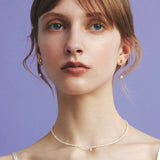 浪漫月光珍珠耳環