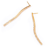 閃耀王妃雙鑽長耳環