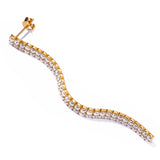 閃耀王妃雙鑽長耳環