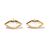 嘴唇造型耳環