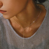 維多利亞Y字結雙色項鍊 - lesbonbon Taiwan