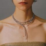 奢華光澤Y字項鍊