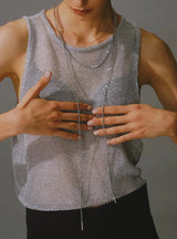 奢華光澤Y字項鍊