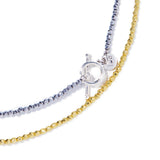 奢華光澤雙色長鍊