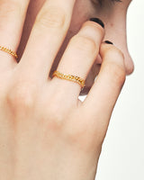 18K金靜謐之心鍊戒