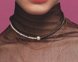雙月輕舞珍珠頸鍊