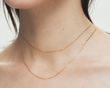 18K金流光軸心項鍊/頸鍊