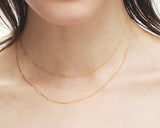 18K金凝華光采項鍊/頸鍊