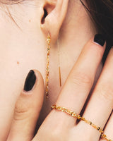 18K金恒真耳環(單支)