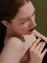 18K金永恆半環鑽石戒指