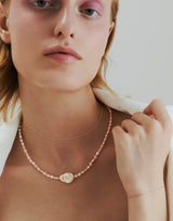 霧光裸感珍珠項鍊