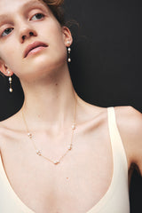 雲漾浮光珍珠長項鍊 - lesbonbon Taiwan