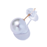 自然有機煙燻珍珠耳環