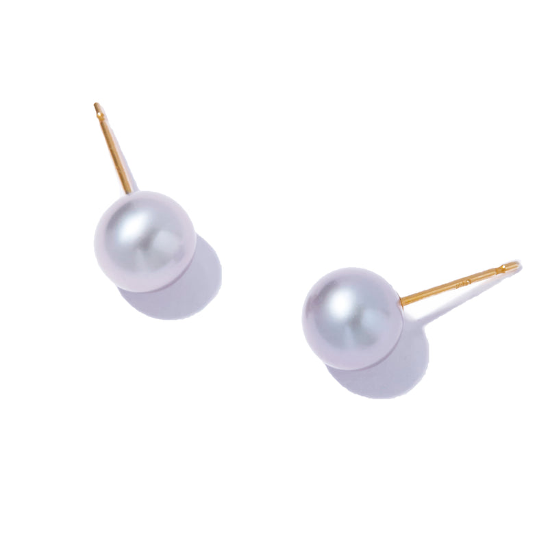 煙燻珍珠耳環