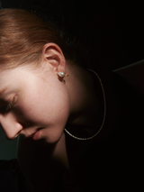 自然有機珍珠耳夾