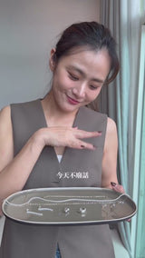 煙燻珍珠耳環